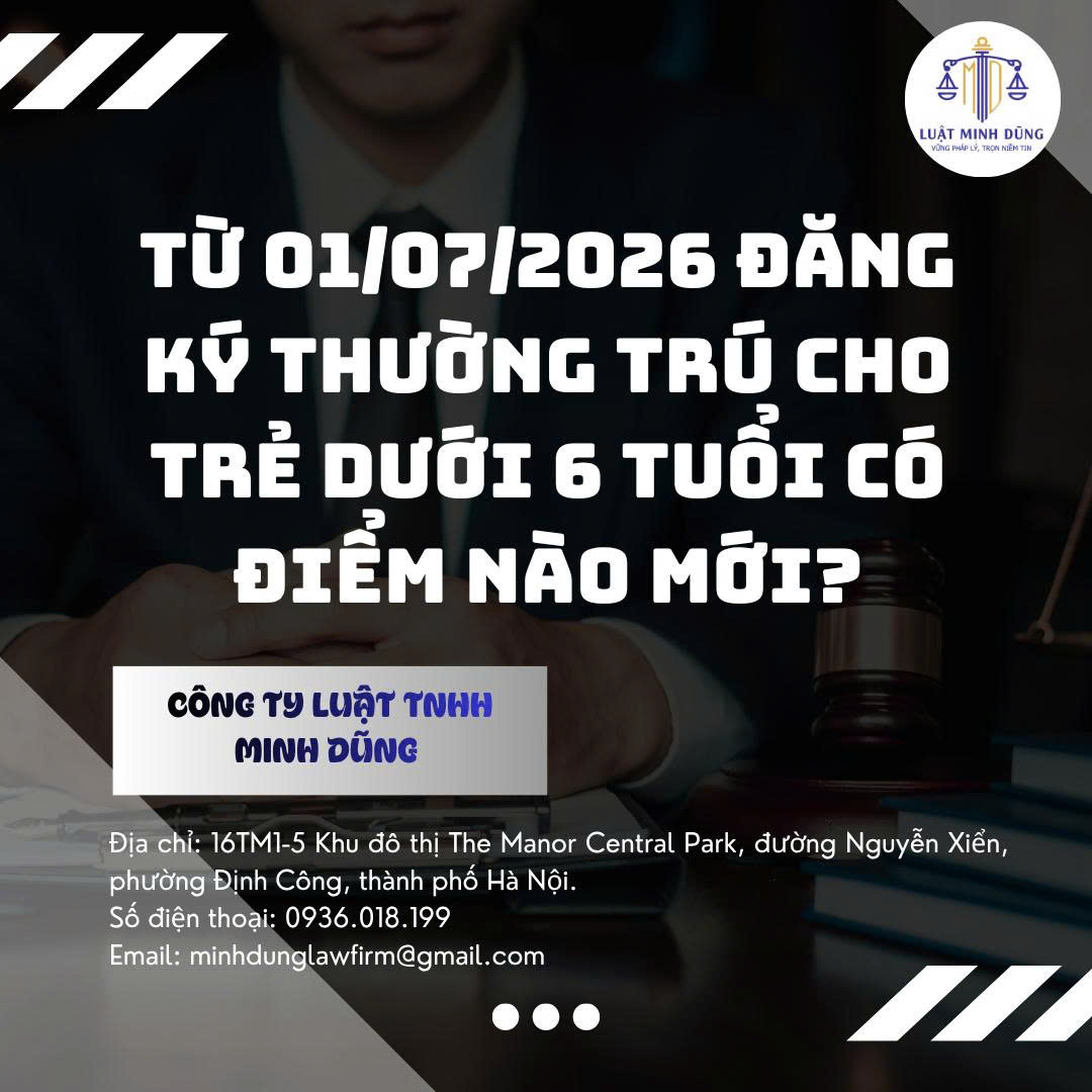 Từ 01/07/2026 đăng ký thường trú cho trẻ dưới 6 tuổi có điểm nào mới?