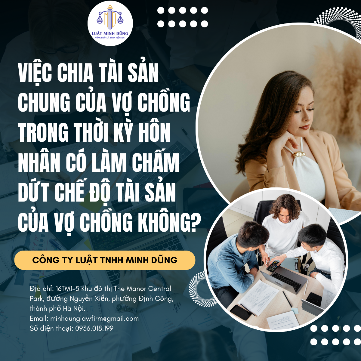 Việc chia tài sản chung của vợ chồng trong thời kỳ hôn nhân có làm chấm dứt chế độ tài sản của vợ chồng không?