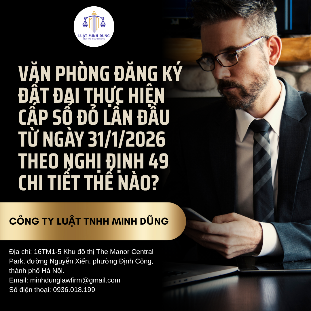 Văn phòng đăng ký đất đai thực hiện cấp sổ đỏ lần đầu từ ngày 31/1/2026 theo Nghị định 49 chi tiết thế nào?