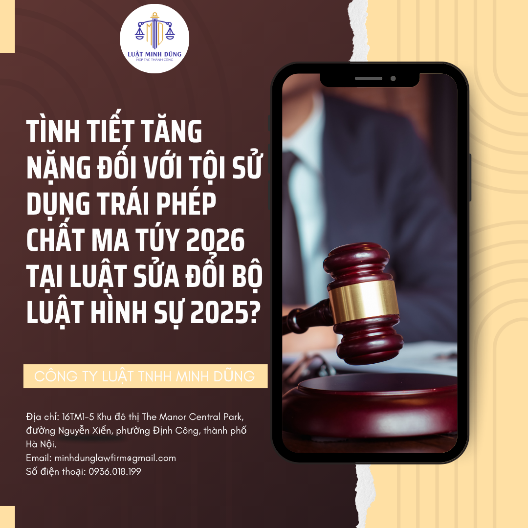 Tình tiết tăng nặng đối với Tội sử dụng trái phép chất ma túy 2026 tại Luật sửa đổi Bộ luật Hình sự 2025?