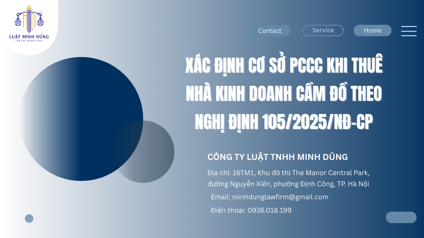 Xác định cơ sở PCCC khi thuê nhà kinh doanh cầm đồ theo Nghị định 105/2025/NĐ-CP